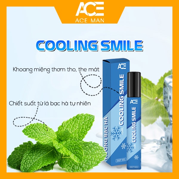 Xịt thơm miệng kissing spray ACEMAN nam nữ 10ml hương vị tự nhiên the mát | BigBuy360 - bigbuy360.vn
