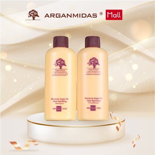 Bộ dầu gội và dầu xả Arganmidas Moroccan Argan Oil Hair Care Travel Kit dưỡng tóc giúp tóc chắc khỏe suôn mượt 50ml