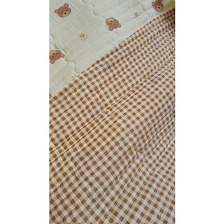 Vải Muslin trần bông tấm