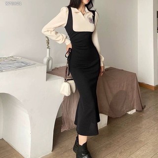 ĐẦM POLO MIDI RÚT EO