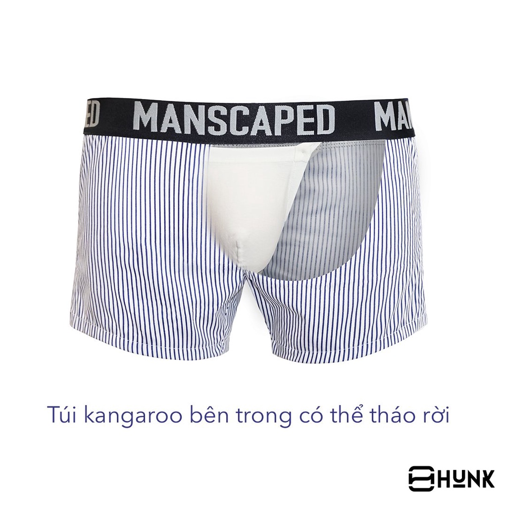 Quần short cao cấp nam đa năng Hunk Manscaped Flexi - túi Kangaroo tháo rời phù hợp nhiều mục đích
