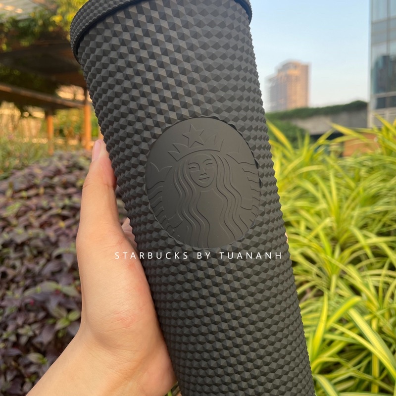 Ly Starbucks Studded Matte Black 710ml