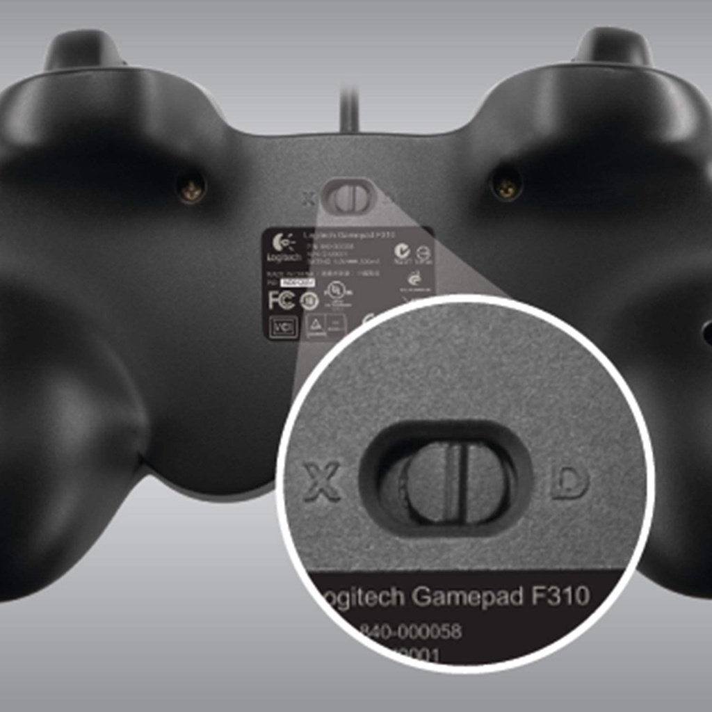 Tay cầm chơi game console có dây Logitech F310 - 4 phím di chuyển D-Pad, TV Android, dây 1.8m