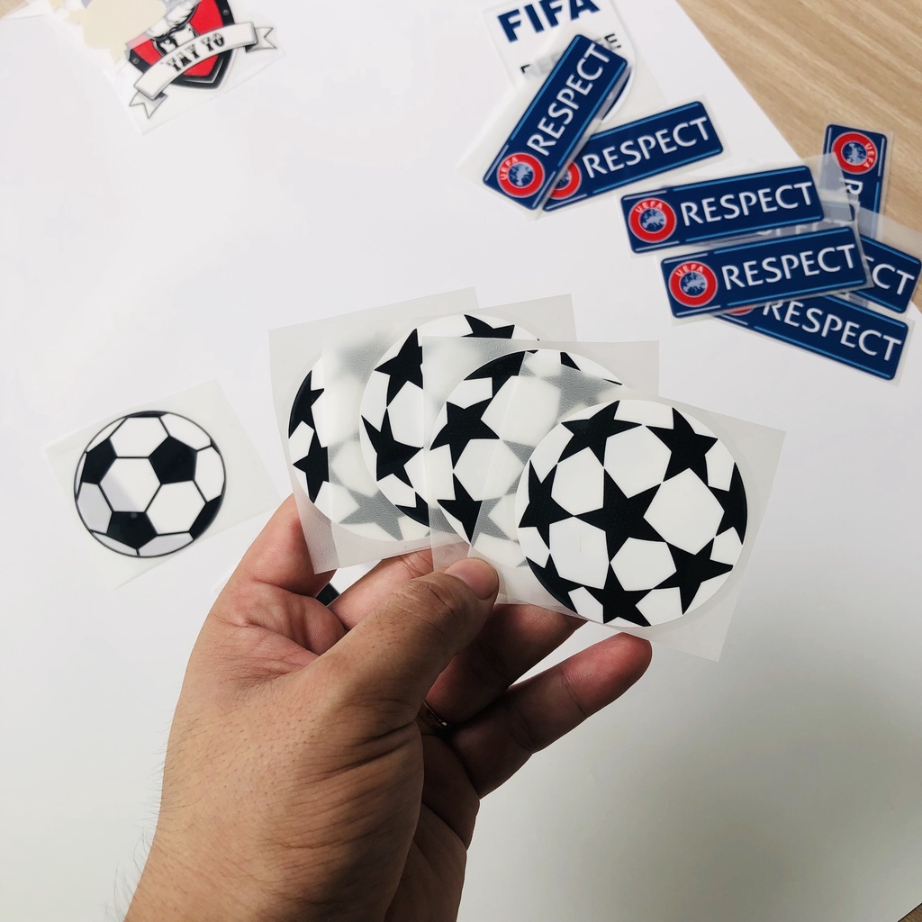 Sticker logo Số quần Áo bóng đá Gấu Sport - decal ủi trực tiếp lên vải, áo bóng đá