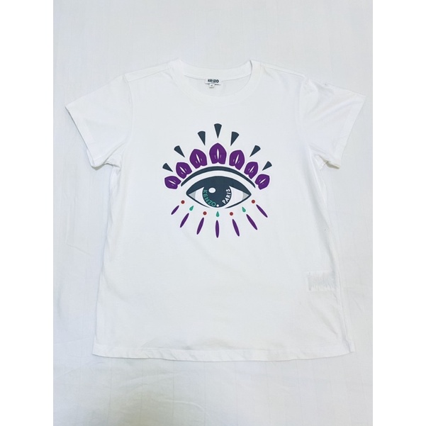•Áo thun Kenzo nữ màu trắng bản mắt•