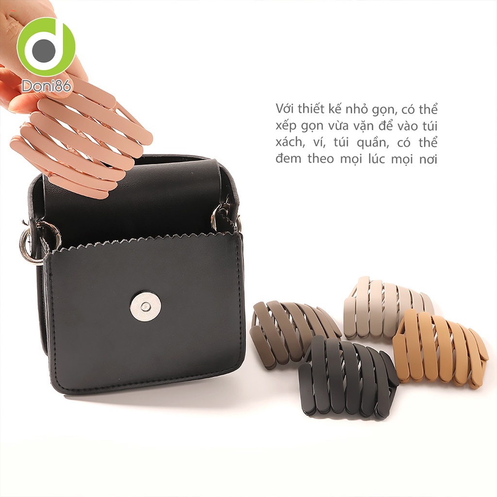 Cài tóc gấp gọn tiện dụng, màu sắc đa dạng, bền bỉ, không gây rụng tóc - Doni - DOPK311