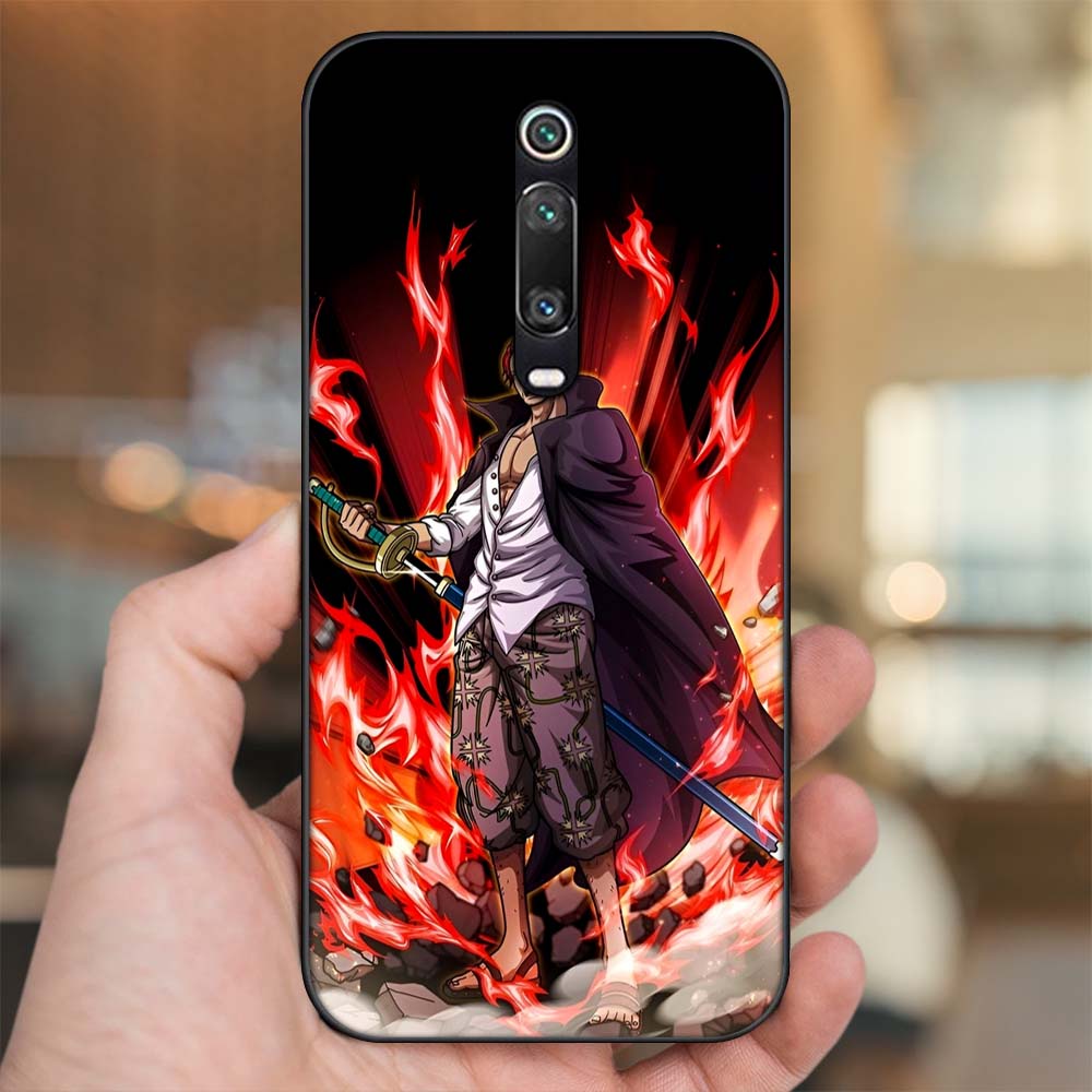 Ốp lưng Xiaomi K20, K20 Pro, Mi 9T viền đen in hình Shanks One Piece Đảo Hải Tặc