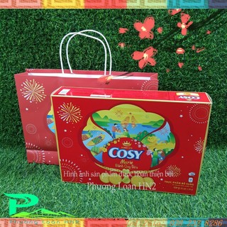 Bánh quy sữa Cosy Marie Tết - hộp 528g kèm túi xách