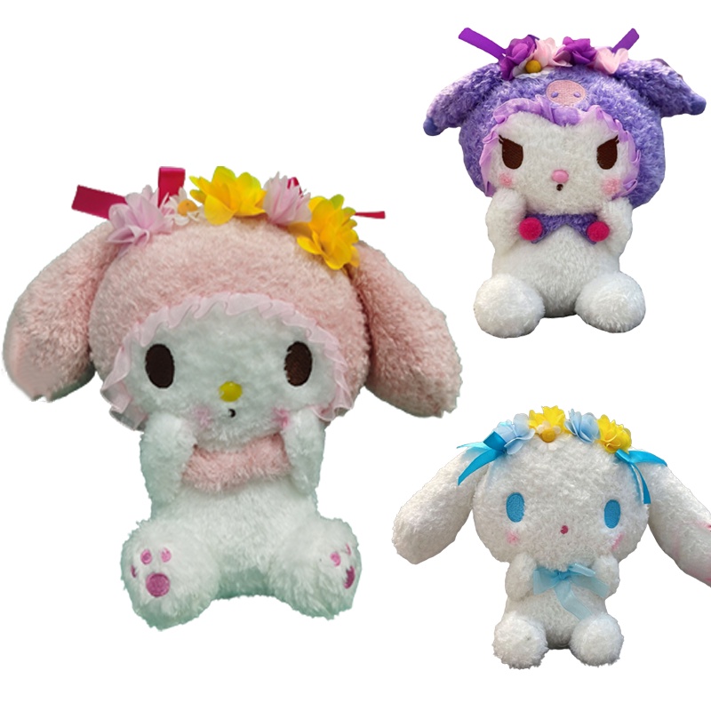 Móc Khóa Hình Cinnamoroll Nhồi Bông Mềm Mại Đáng Yêu