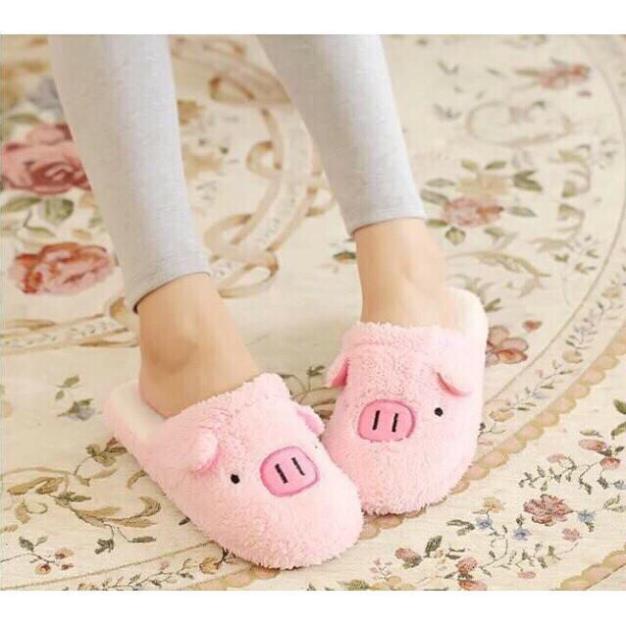 Dép Bông Đi Trong Nhà🍀 FREESHIP🍀Dép Đi Trong Nhà-Dép Bông Hình Heo Hình Lợn Ngộ Nghĩnh ,