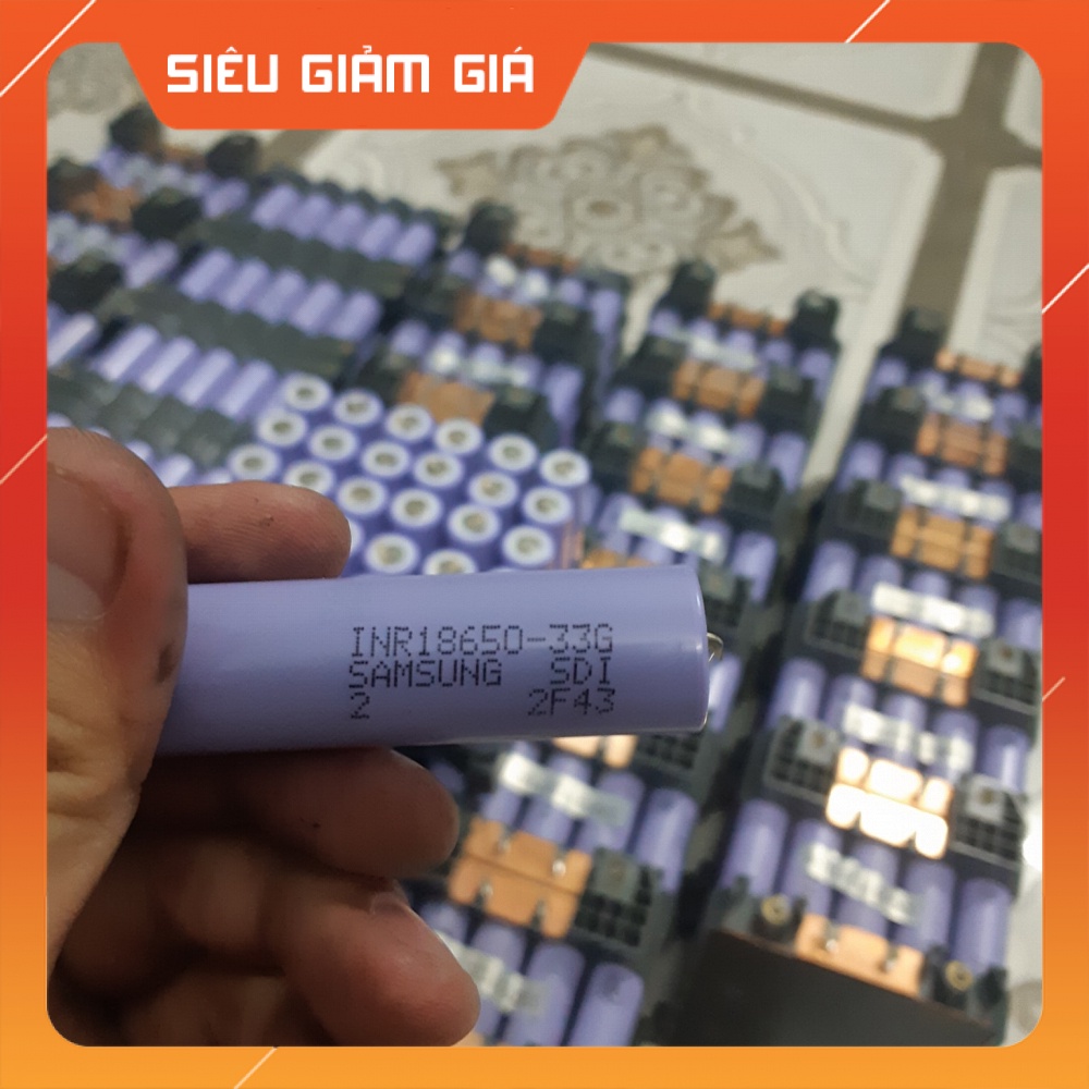 Cell Pin 18650 Samsung 33G dung lượng 2500-3100mAh xả < 20A tháo khối [ Shop Mới Ưu Đãi ]
