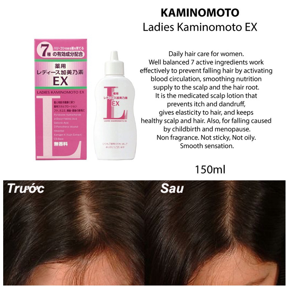 Sản phẩm mọc tóc Kaminomoto Ladies EX - Nhật Bản