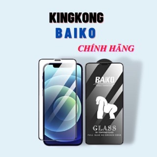 Kính Cường Lực Baiko Full Màn Hình Chịu  Lực Tốt Cảm Ứng Mượt Hạn Chế Bám Vân Tay Dành Cho Iphone - Tặng Giấy Lau 1-2