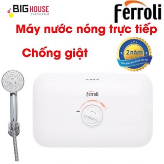 Máy nước nóng trực tiếp Ferroli RITA FS-4.5 TE,máy nước nóng chống giật, tự động ngắt, phù hợp mọi không gian nhỏ hẹp