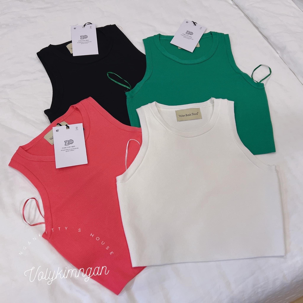 Áo croptop len tăm Valen TL w100