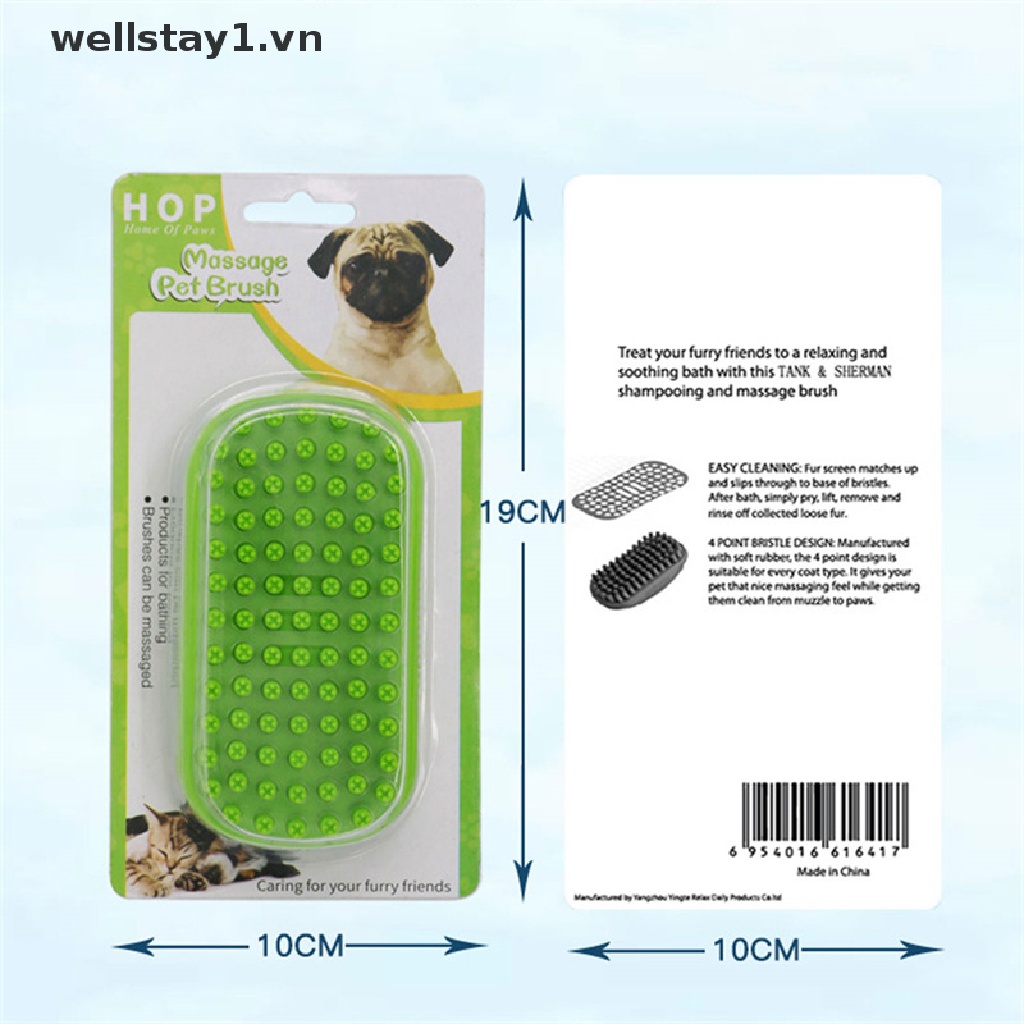 Găng Tay Cao Su Lược Chải Lông Tắm Cho Thú Cưng