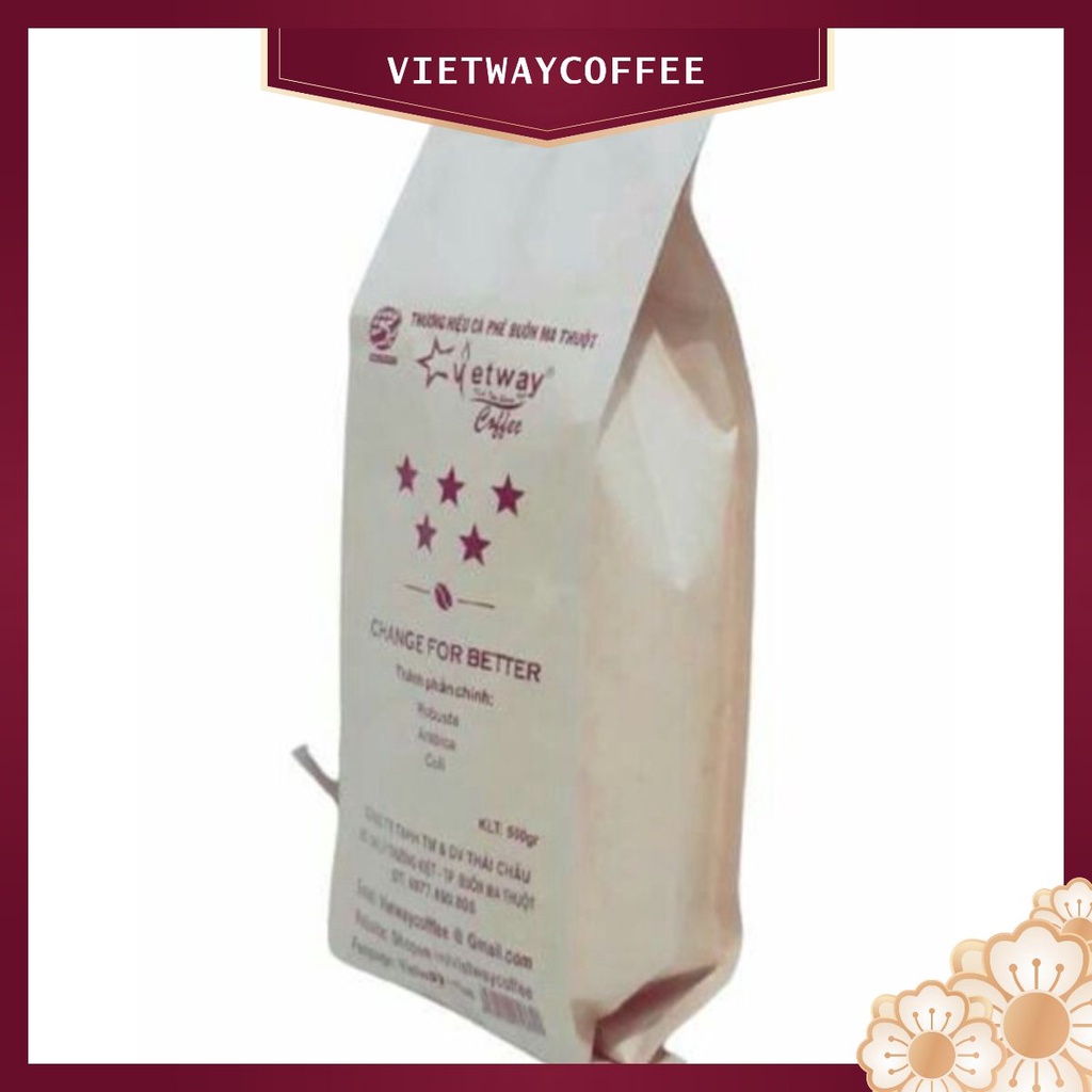 Cà Phê 5 Sao Vietway – Cà Phê Pha Phin, Pha Máy 500G, Nguyên Chất