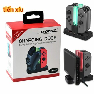 dock sạc Joycon nintendo switch đa năng kiêm đế sạc tay cầm pro Nintendo Switch Pro Controller.charging dock