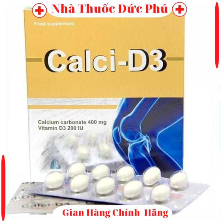 Calci-d3 viên uống bổ sung canxi và vitamin d3 ( hộp 100 viên ) h h b .