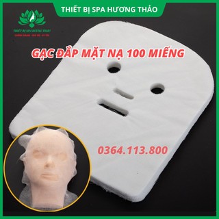 Gạc đắp mặt nạ tiệt trùng cotton 100% gói 100 miếng dễ bóc