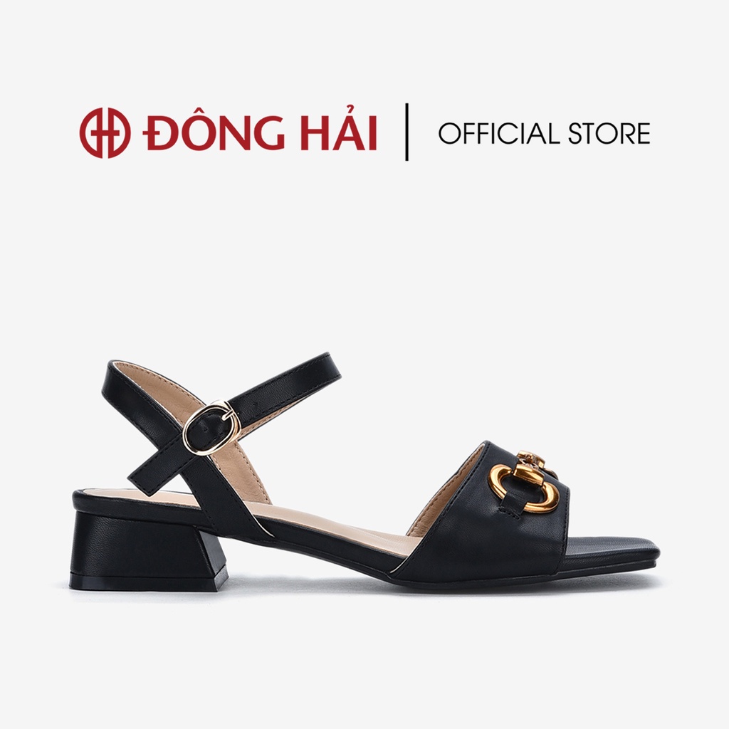 Giày sandal cao gót Zucia khóa kim loại mạ vàng gót trụ cao 4cm - STH37