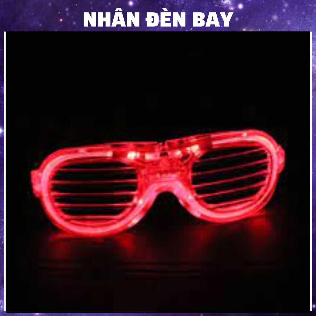 Kính Gắn Đèn Led Phát Sáng Nhấp Nháy Nhiều Màu Vui Nhộn Cho Party, Event, Lễ Hội
