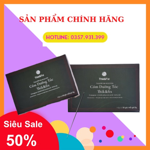 Cốm uống dưỡng tóc THIK&FIX (Hộp/30gói) 👍[CHÍNH HÃNG]👍  Bổ huyết, làm đen tóc, kích thích mọc tóc, dưỡng tóc chắc khỏ