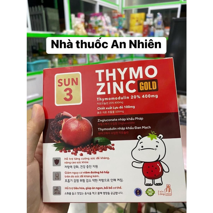Kẽm Thymo Zinc Gold Tăng cường sức đề kháng nâng cao sức khoẻ cho bé