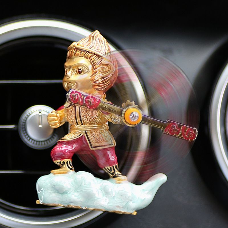 Tượng Tôn Ngộ Không cưỡi mây gắn cửa gió điều hòa - nước hoa, sáp thơm, khử mùi xe ô tô xe hơi cao cấp