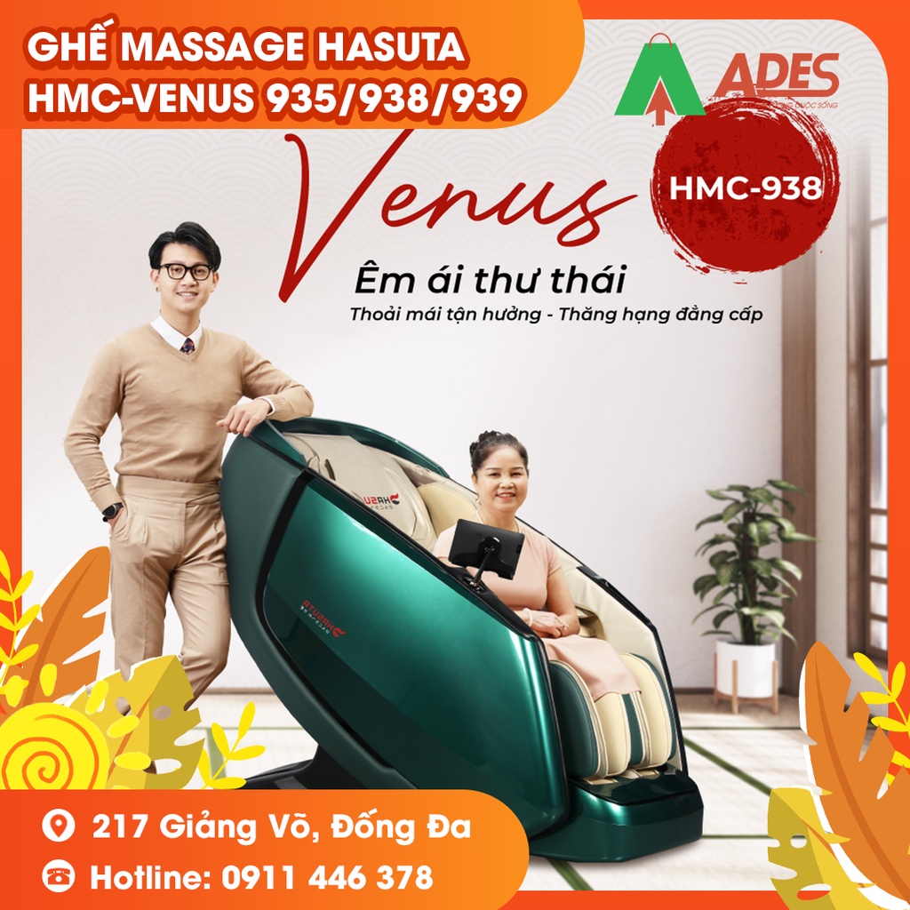 Ghế Massage cao cấp Hasuta HMC-935, HMC-938, HMC-939 Venus