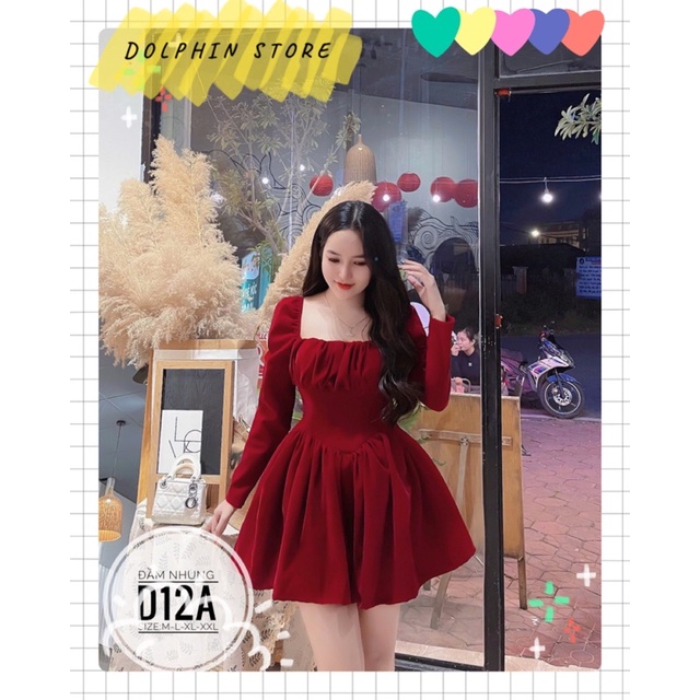 BIGSIZE Đầm cổ vuông bigsize