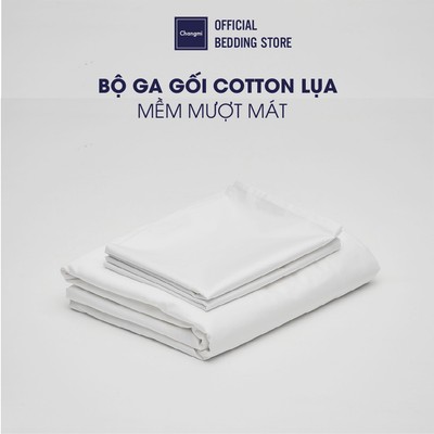 Bộ ga gối 3 món Changmi Bedding 100%Cotton Lụa Sateen siêu mềm mịn chuẩn khách sạn 5 sao cao cấp  - Đủ size