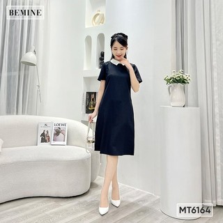 Đầm xuông cổ phối BEMINE MT6164