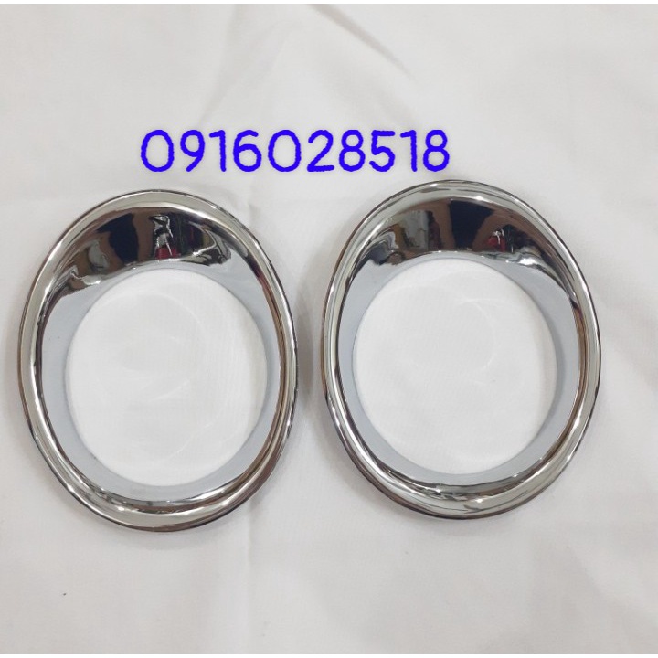 Ốp đèn gầm, đèn sương mù trước xe Toyota Innova 2012-2016 mạ Crom sáng bóng, ốp xi mạ xe o to