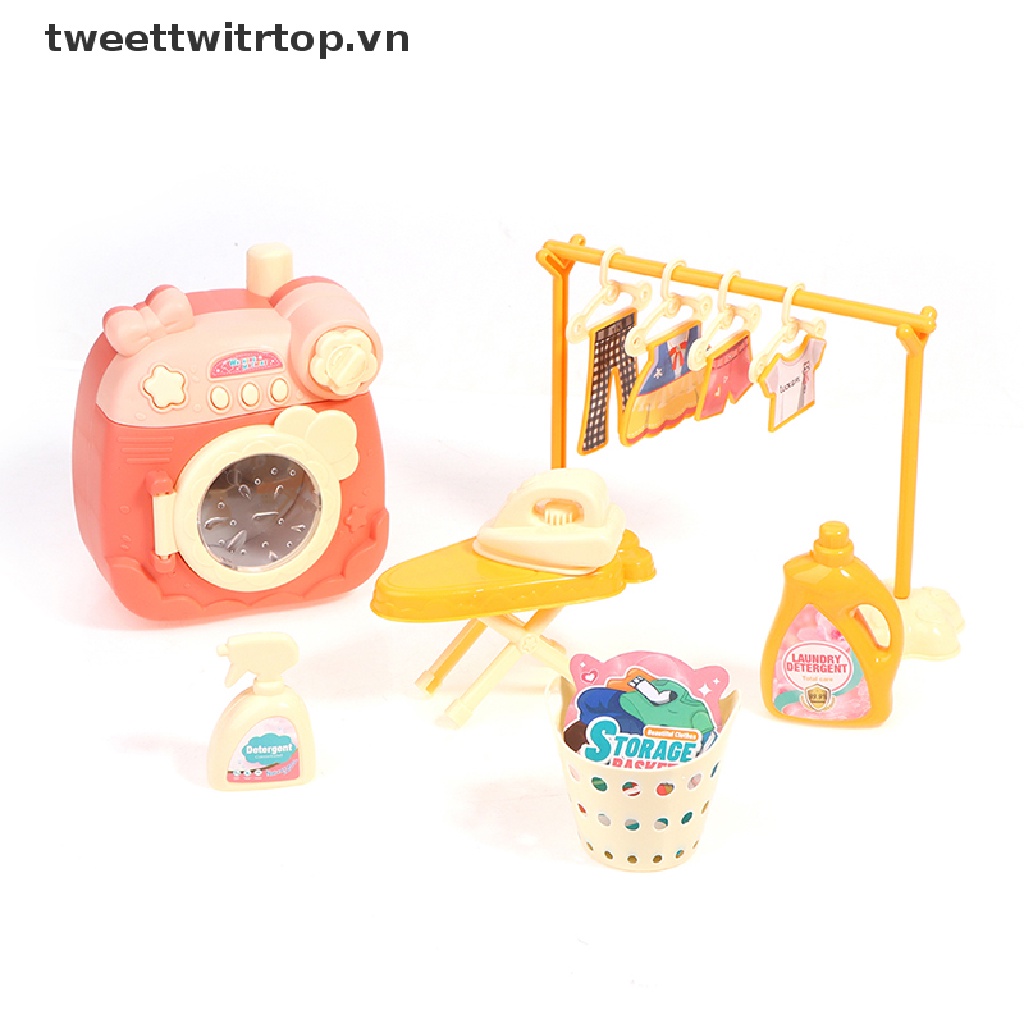 Bộ Đồ Chơi Máy Giặt Mini Dạng Nhấn Độc Đáo Cho Bé