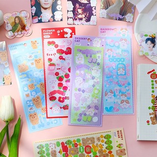 Sticker cute/ Tấm sticker hình dán hologram lấp lánh dễ thương trang trí toploader sổ planner bullet journal Tẻn Tẻn