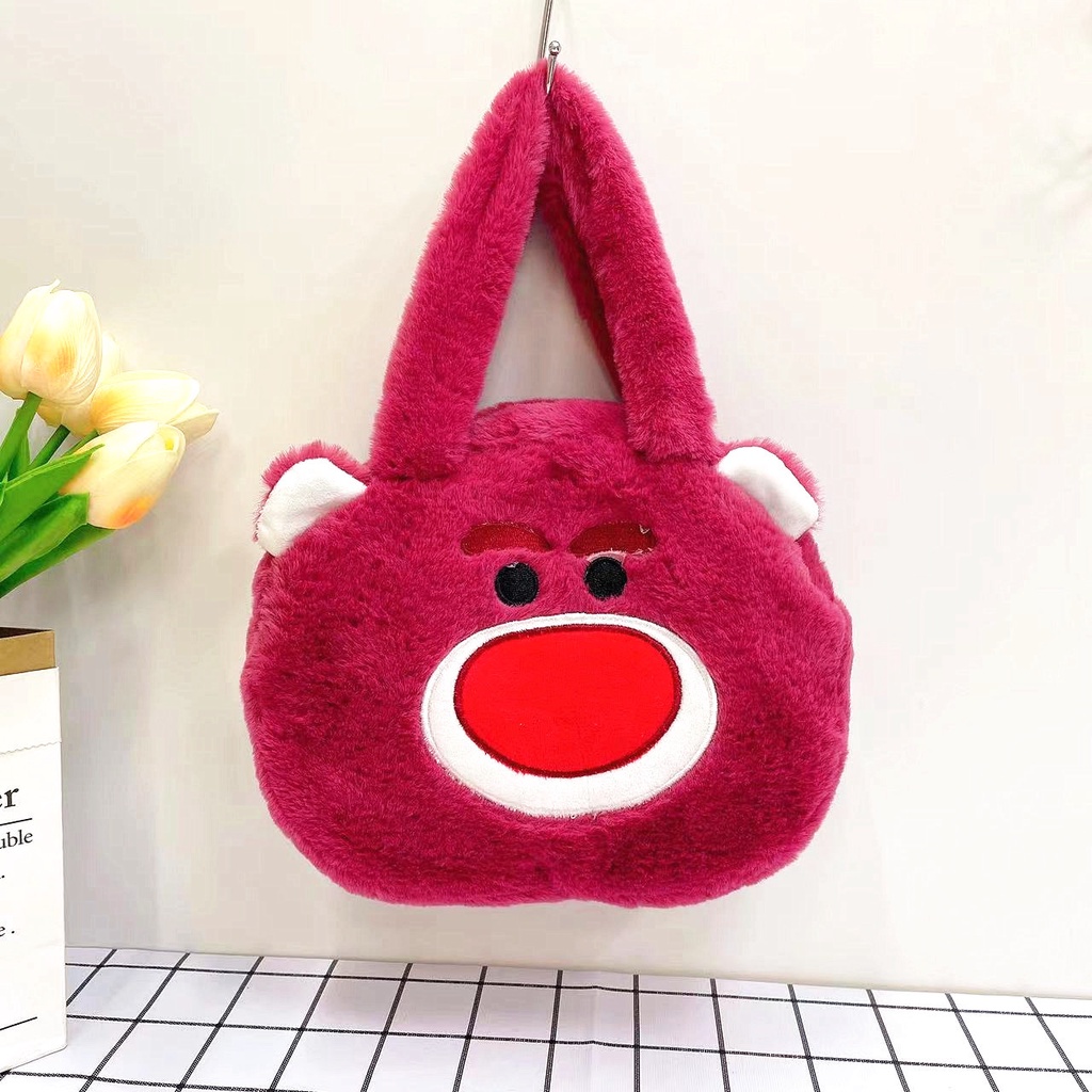 Túi Đeo Vai Cỡ Lớn Họa Tiết Hoạt Hình Winnie the Pooh Kiểu Nhật Bản Dễ Thương