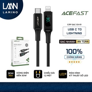 Cáp ACEFAST Type C to Lightning (1.2m) - C6-01