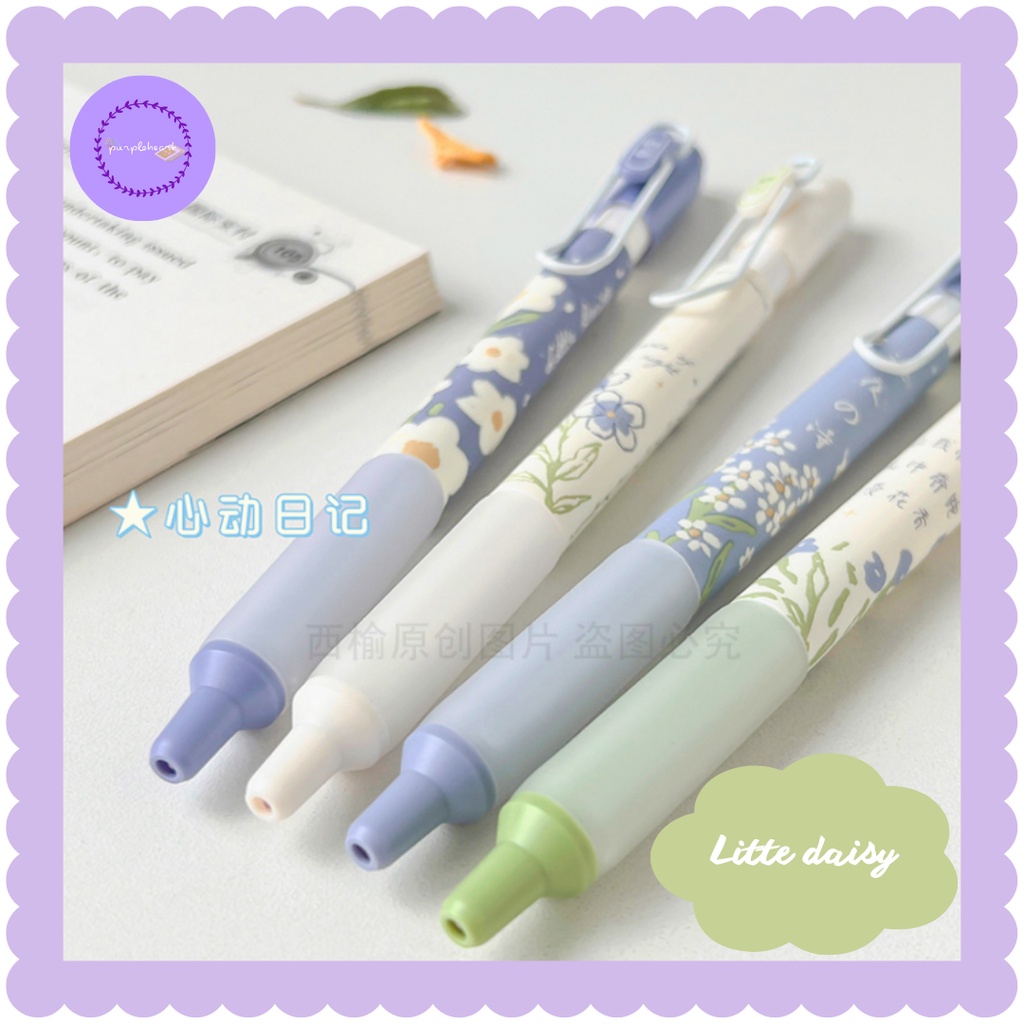 Bút gel đen Mura chủ đề Little Daisy