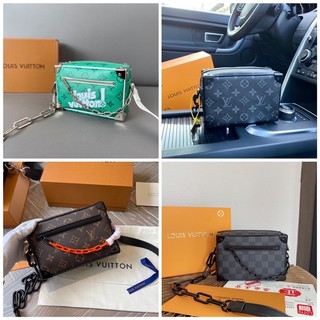 Túi hộp đeo chéo lv vân chìm full box hàng đẹp - túi lv vân full hộp nam nữ hot