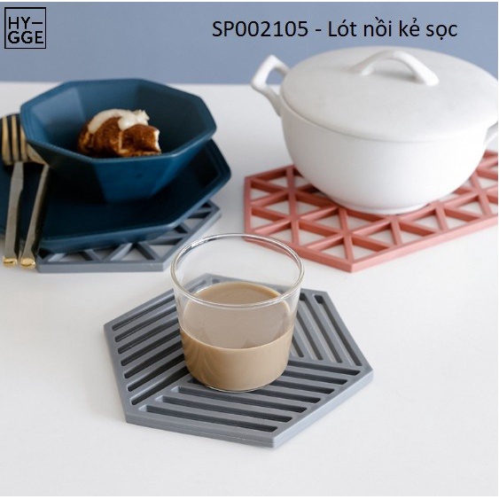 Miếng Lót Nồi Bằng Silicone Cách Nhiệt Chống Thấm Nước Chịu Nhiệt Độ Cao Chống Ẩm Thiết Kế Đơn Giản
