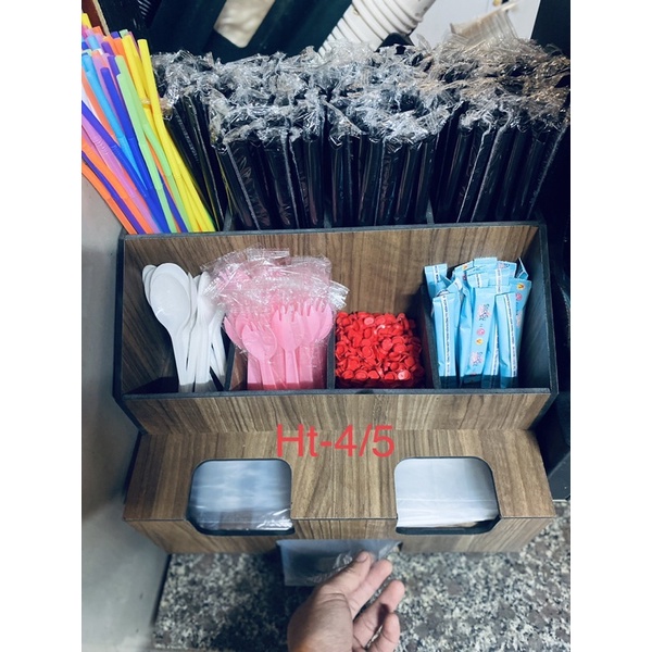 giá để cốc,khay đa năng,giá ly,khay cốc, hộp đựng túi,ống hút,thìa...
