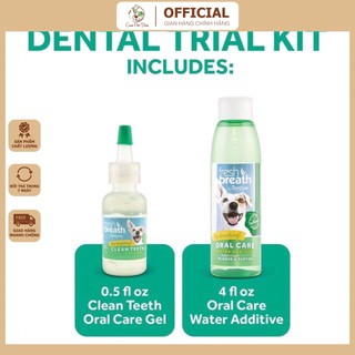 Bộ chăm sóc răng miệng Dental Kit cho chó cao cấp của Tropiclean mỹ