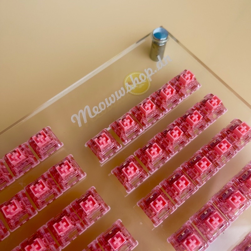 Mua Công tắc phím cơ jelly dâu v4/ switch jelly strawberry v4 cho bàn phím cơ giá rẻ nhất TecKi.Vn