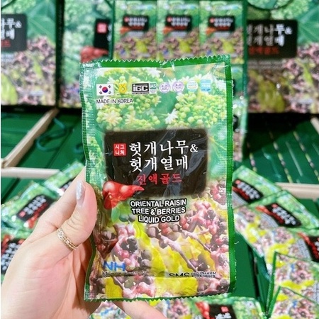 NƯỚC GIẢI ĐỘC GAN, GIẢI RƯỢU HÀN QUỐC - ORIENTAL RAISIN TREE & BERRIES (70ml x 30 gói)