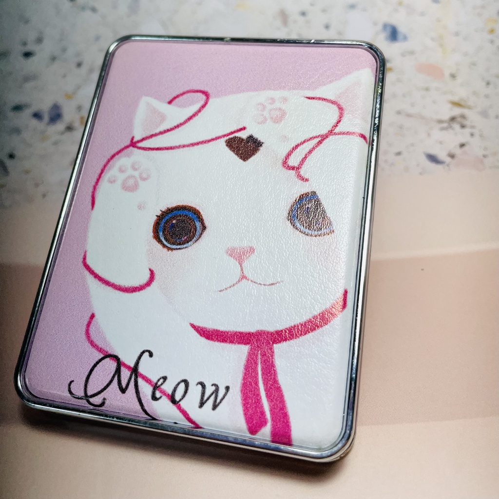 Gương MiNi 2 Mặt Cầm Tay Có Kim Tuyến