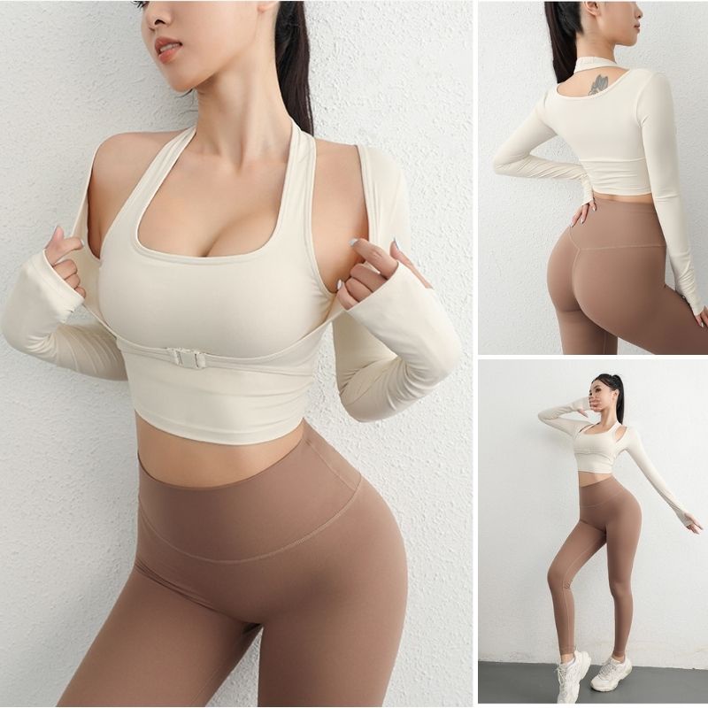 Áo Tập Gym Yoga Ôm Body Dài Tay CÓ MÚT Thể Thao Nữ Thun Poly Mềm Mịn Co Dan Tốt Siêu Thoáng Mát 𝙎𝙤𝙡𝙤 𝙎𝙥𝙤𝙧𝙩𝙨𝙬𝙚𝙖𝙧 492