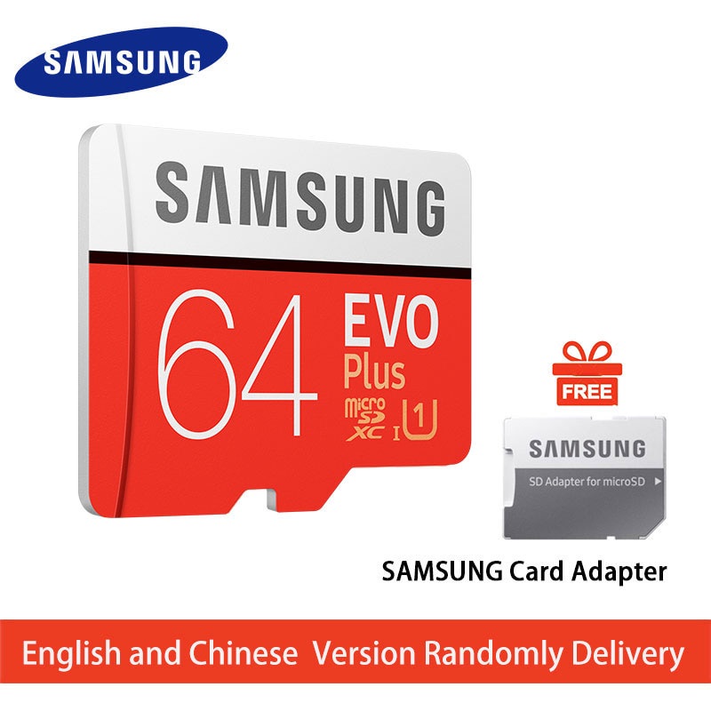 Thẻ Nhớ SAMSUNG 64G 128G 256G 512G SDXC 100MB / s Grade EVO + MicroSD Class 10 Micro SD C10 UHS TF