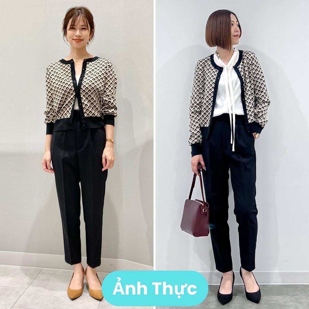Áo Len Cardigan GU Jacquard - GU Nhật Chính Hãng - 343507