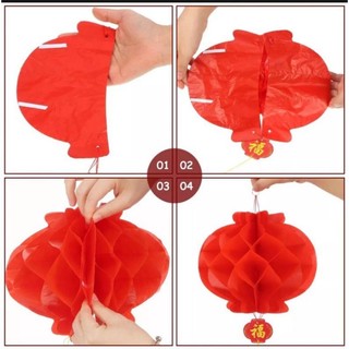 ĐÈN LỒNG GIẤY TRANG TRÍ TẾT 15cm